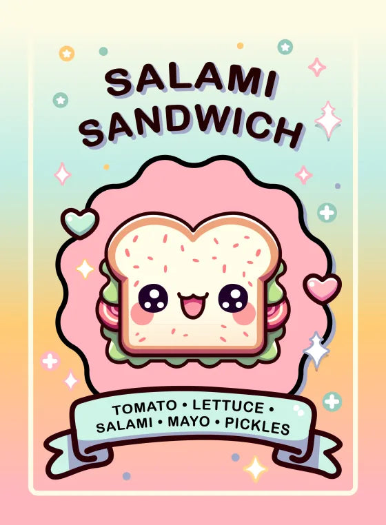 Salami Sandwich dish card