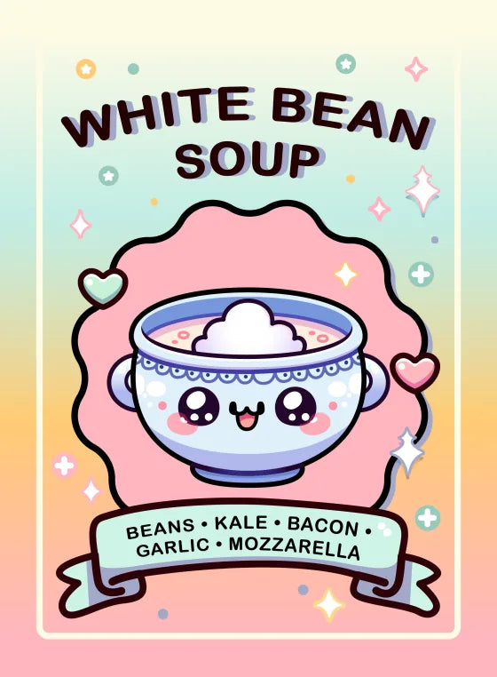White Bean Soup dish card